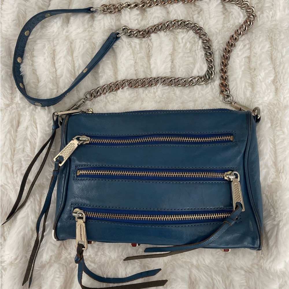 Rebecca Minkoff Blue Leather Crossbody Bag